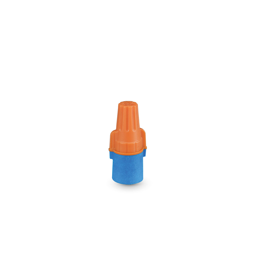 Conector Conico Doble Aislacion Naranjo-Azul 12-22 Awg Bolsa 50 Unidades