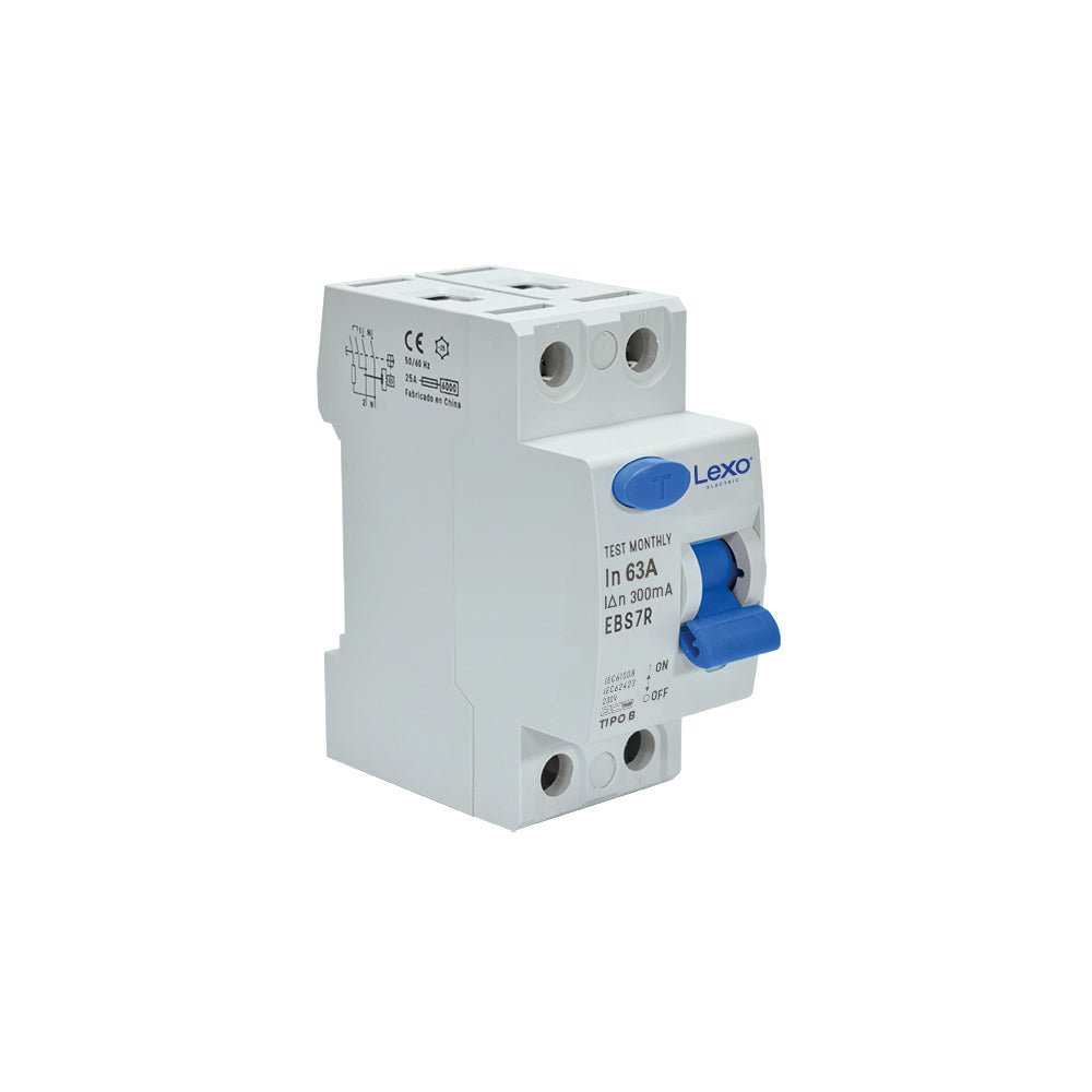 Interruptor diferencial 2X63A 300mA tipo B