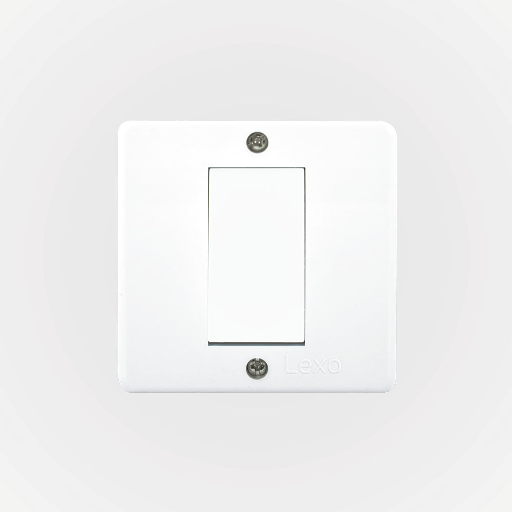 CASQUETE IP20 CON INTERRUPTOR SIMPLE 9/12 10A 250V BLANCO