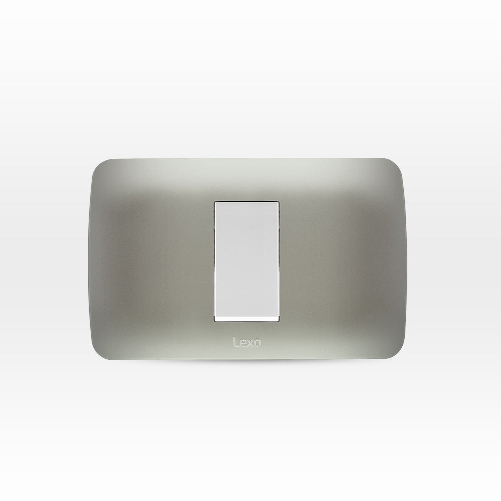 INTERRUPTOR SIMPLE 9/24 10A 250V BLANCO ARMADO PLATA