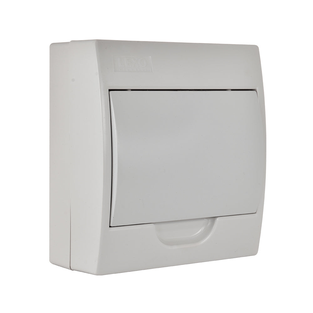 TABLERO SOBREPUESTO 8 POLOS TAPA BLANCA LIBRE DE HALÓGENO IP41