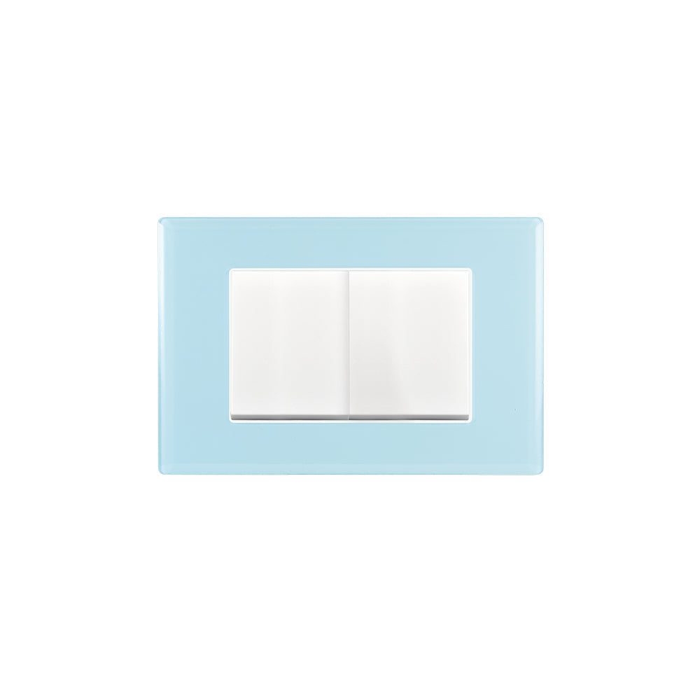 INTERRUPTOR DOBLE CRYSTAL 9/15 TECLON 35.6MM 10A 250V SKY ARMADO