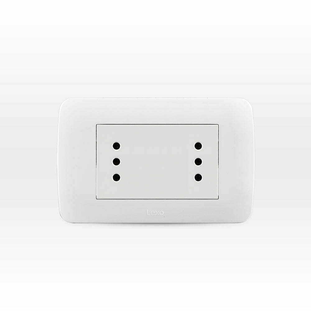 TOMA CORRIENTE DÚPLEX 10A 250V BLANCO