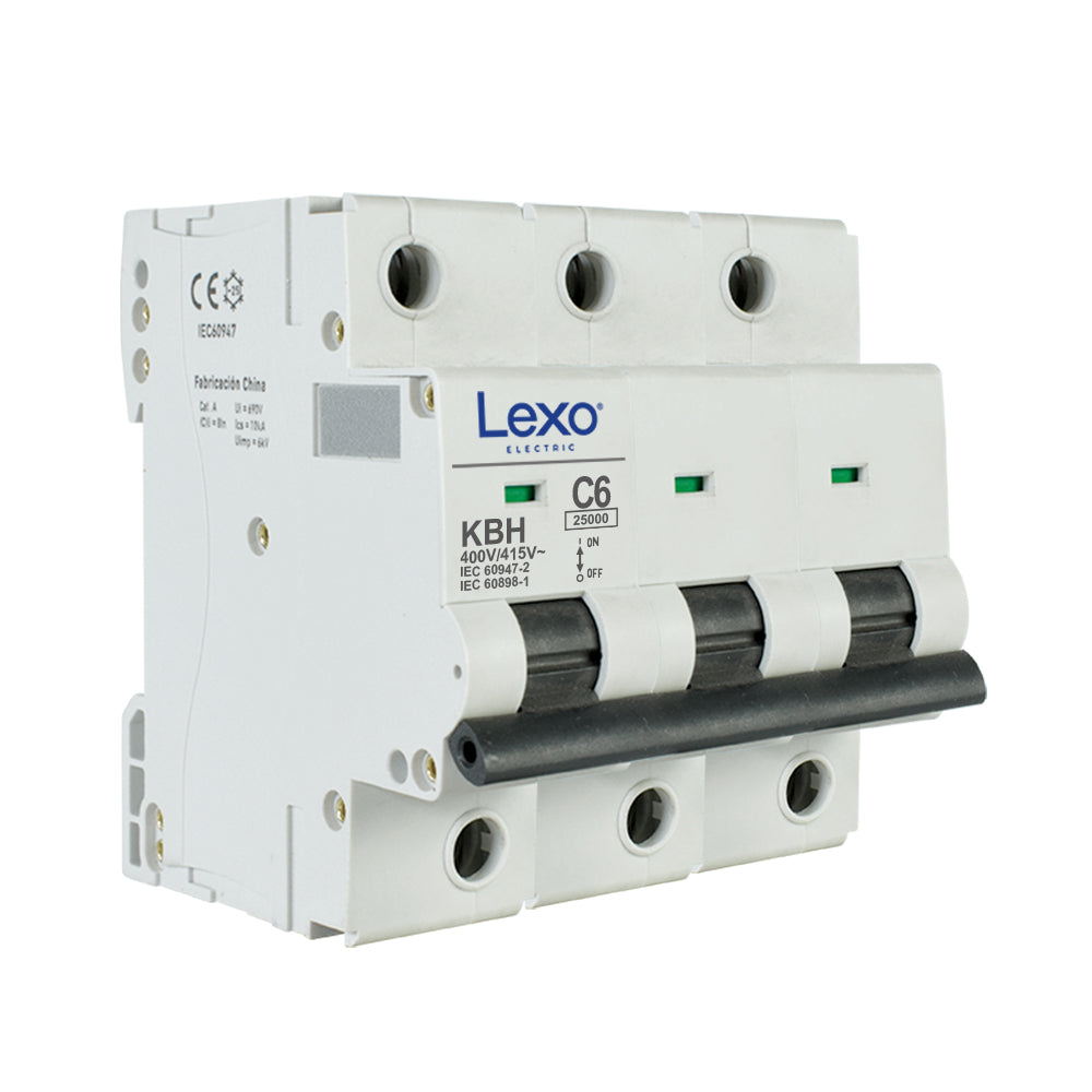 INTERRUPTOR AUTOMÁTICO 3X10A curva C 25kA