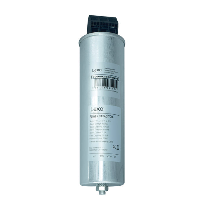 Condensador trifásico botella 30kVAR 450V