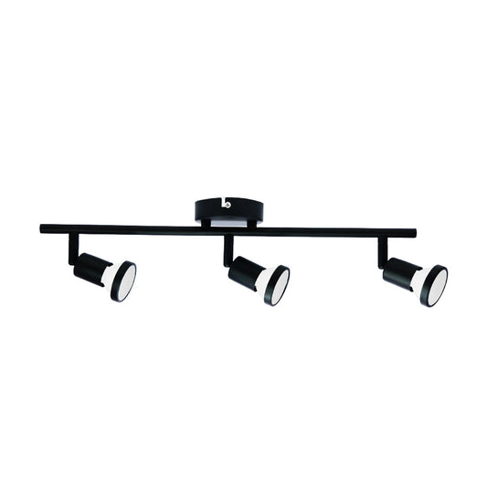 FOCO SOBREPUESTO SPOTLIGHT CIELO O MURO 3XGU10 NEGRO