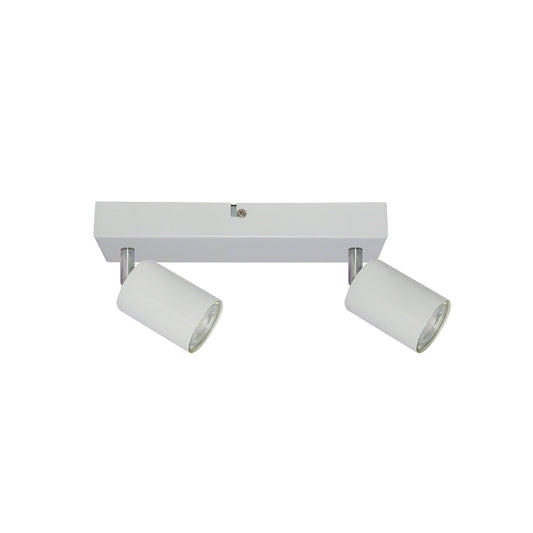 FOCO SOBREPUESTO DECO PLUS 2XGU10 COLOR BLANCO