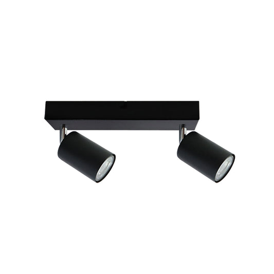 FOCO SOBREPUESTO DECO PLUS 2XGU10 COLOR NEGRO