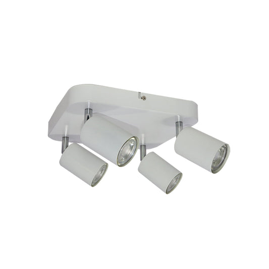 FOCO CUADRADO DECO PLUS 4XGU10 COLOR BLANCO