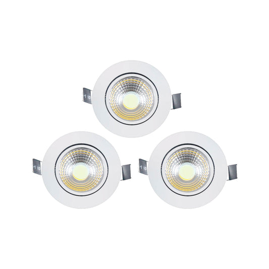 PACK 3 FOCOS DICROICOS LED 5W BLANCOS 3000K