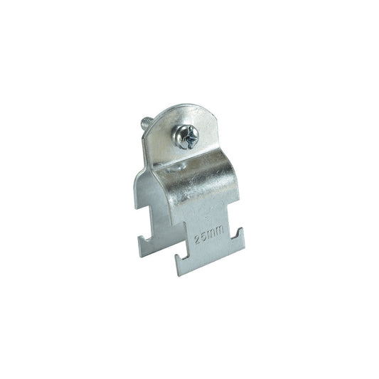ABRAZADERA ELECTROGALVANIZADA RUC CON PERNO 25MM