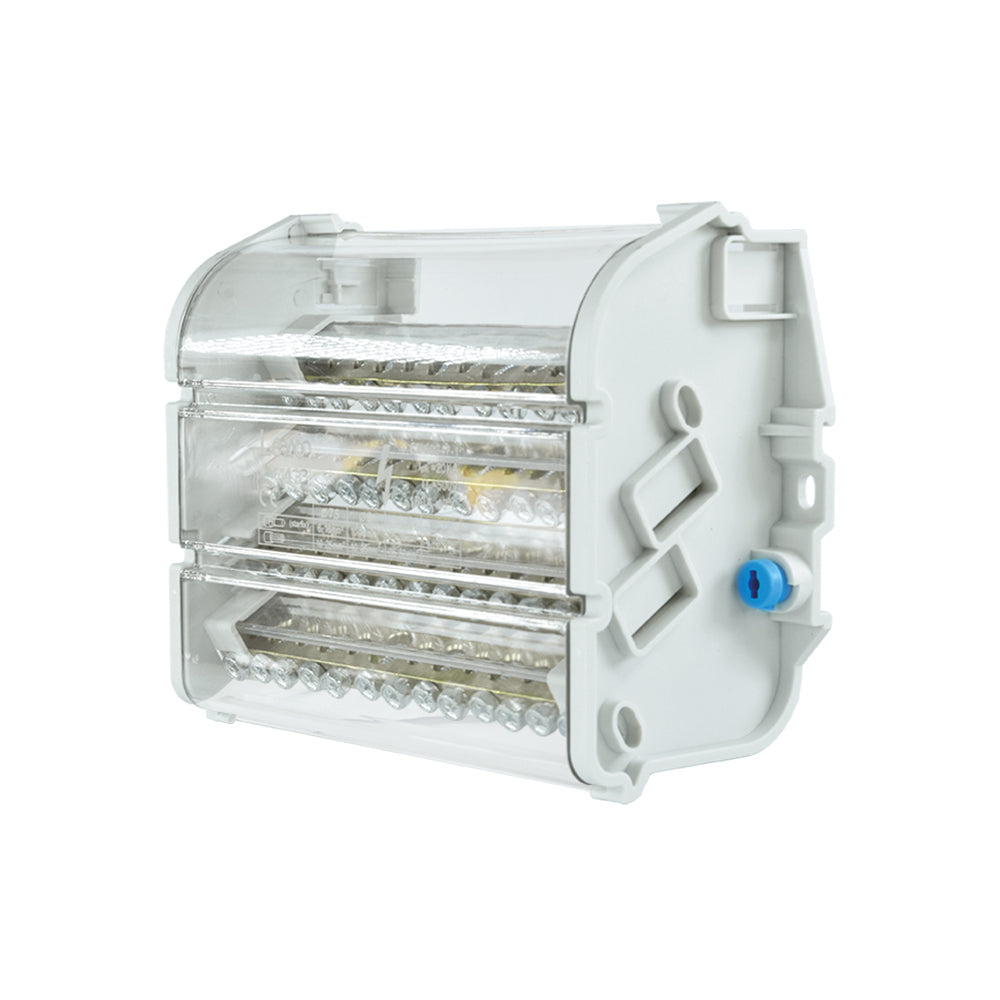 Barra repartidora tetrapolar 13 polos 160A