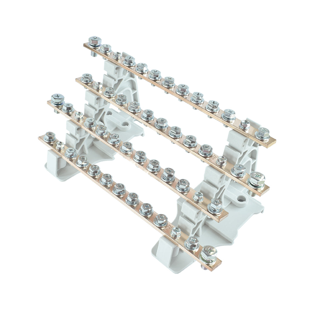 Barra repartidora tetrapolar de potencia 13 polos 200A