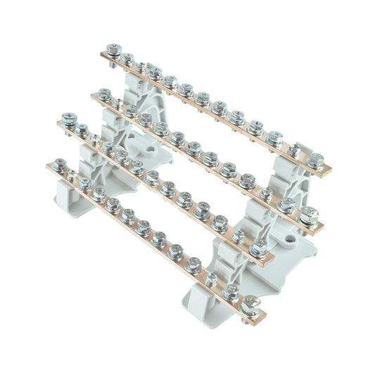 Barra repartidora tetrapolar de potencia 13 polos 200A