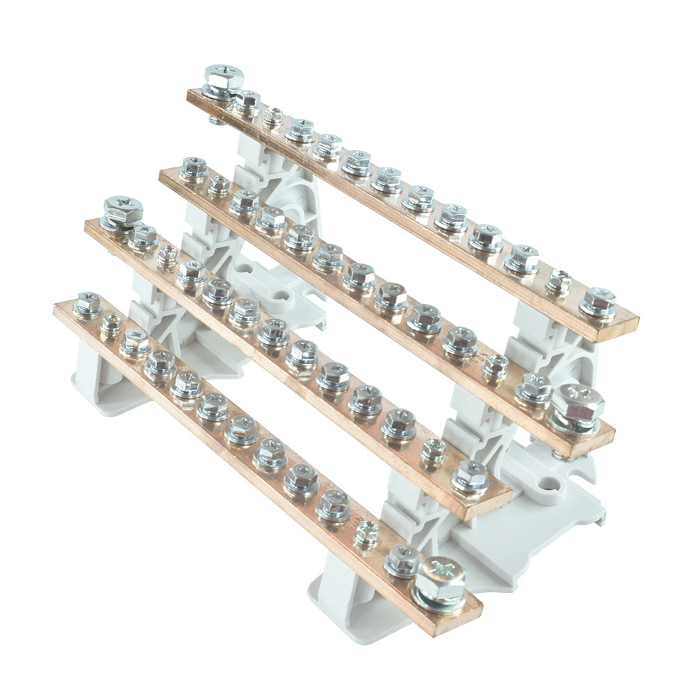 Barra repartidora tetrapolar de potencia 13 polos 400A