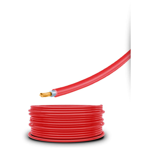 CABLE SOLAR XLPO ROLLO DE 300 METROS 6MM ROJO