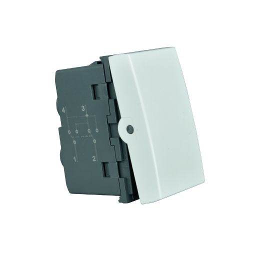 Módulo interruptor cruzamiento 4 vias 10A 250V café