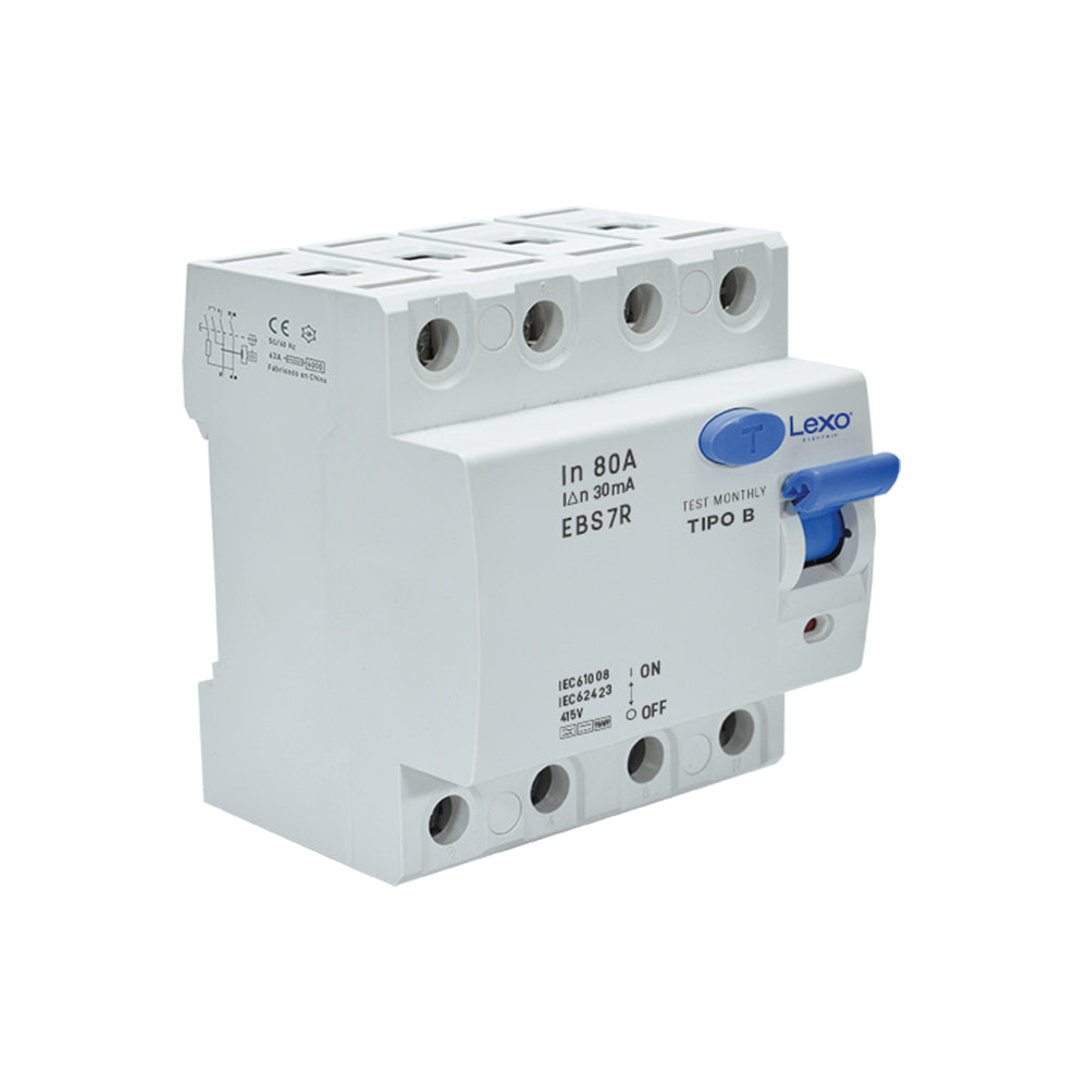 Interruptor diferencial 4X80A 30mA tipo B