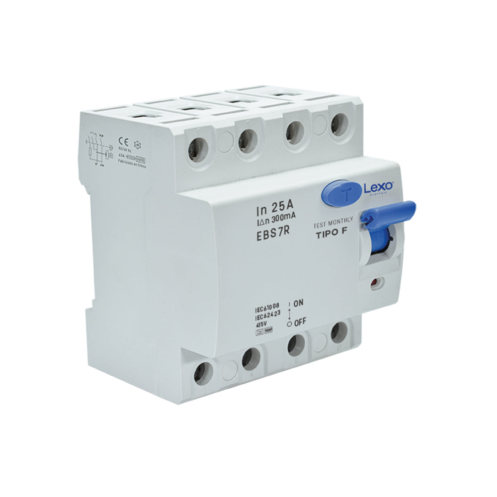 Interruptor diferencial 4X25A 300mA tipo F