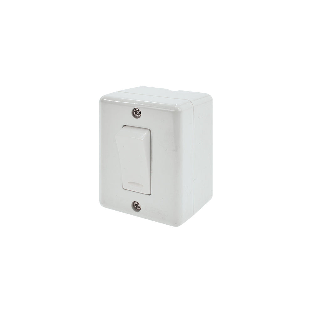 CASQUETE INTERRUPTOR SIMPLE 9/12 BLANCO