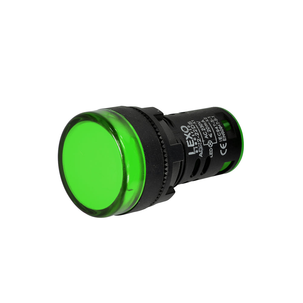 LUZ PILOTO LED VERDE AD22-22DS 22MM