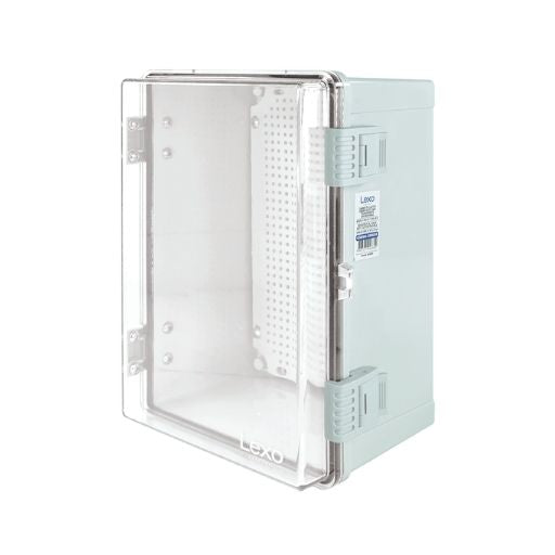 Gabinete plastico sobrepuesto color gris 300X400X180 IP65