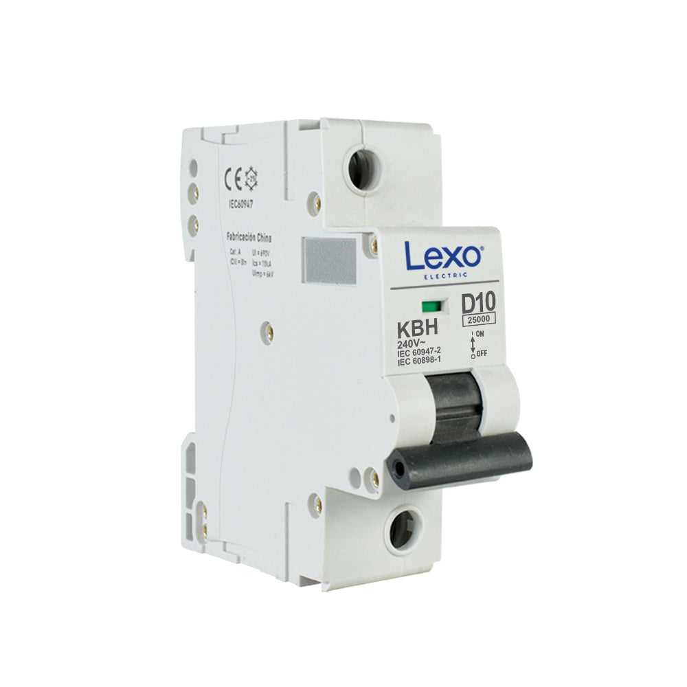 Interruptor automático 1X63A curva D 25kA