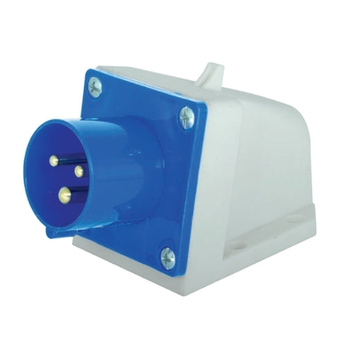 Enchufe industrial macho sobrepuesto IP44 16A  220V 2P+T