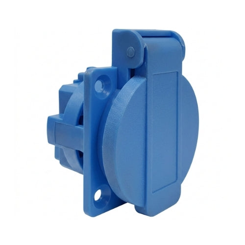 Enchufe industrial hembra embutida 16A 2P+T salida domiciliario