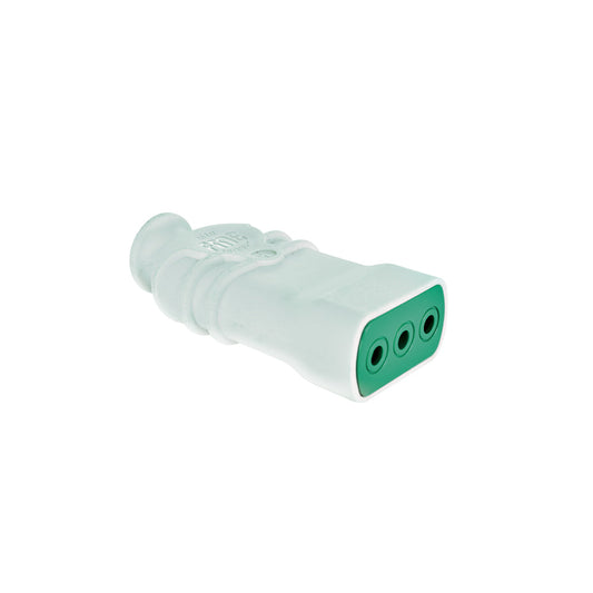 ENCHUFE HEMBRA 2P+T 10A 250VAC BLANCO