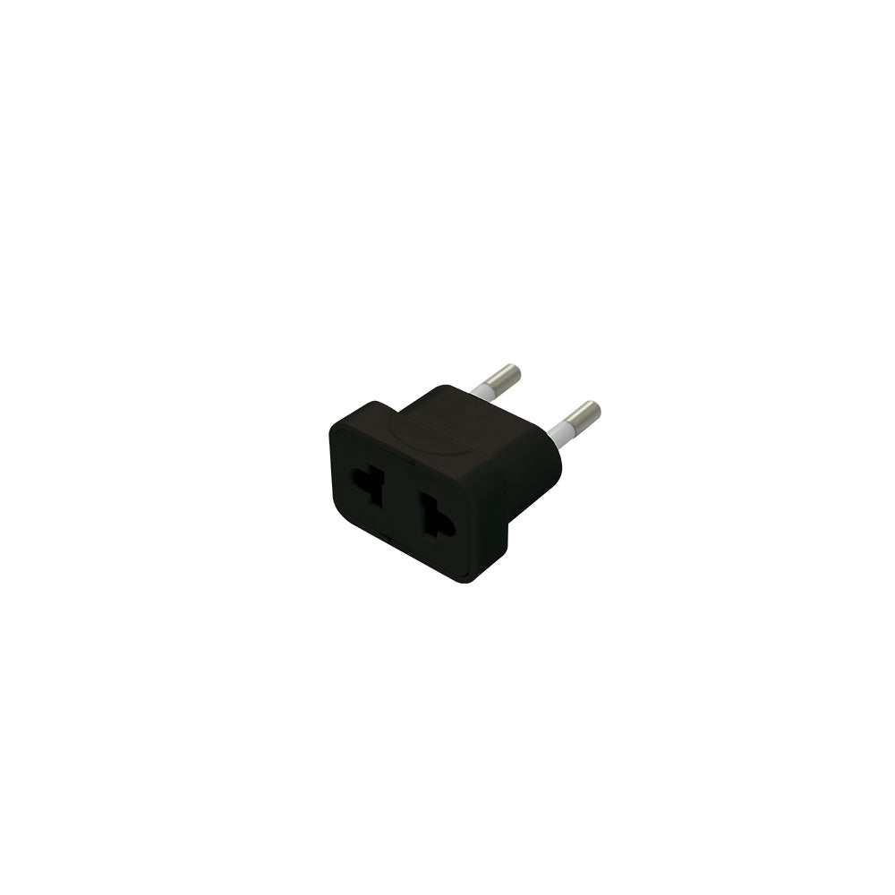 ADAPTADOR ENCHUFE DE AMERICANO 2P 10A 250V NEGRO