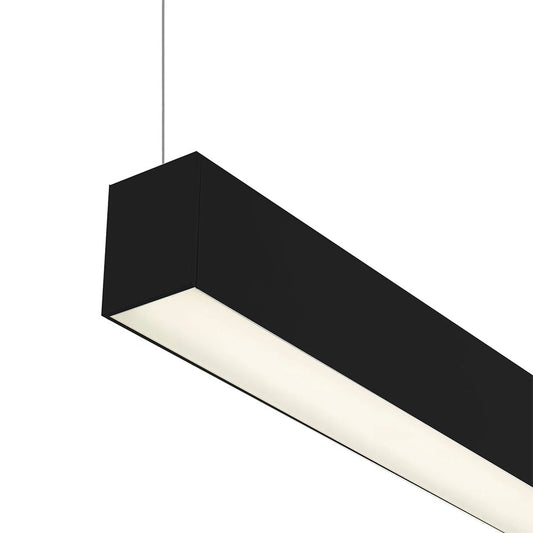 LUMINARIA COLGANTE OFICINA RECTANGULAR 20W 6500K NEGRO